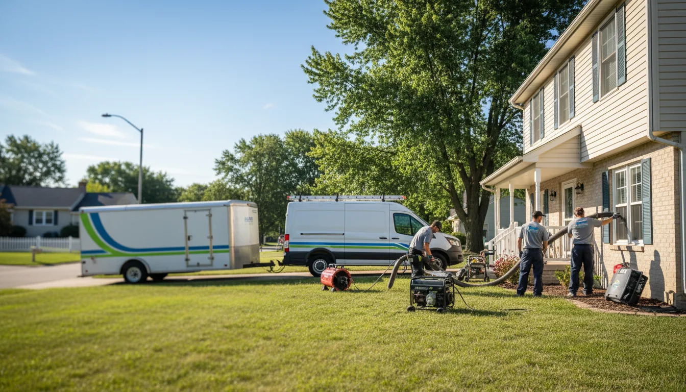 Flooded Basement Restoration And Cleanup With Repair in Odon, IN near me
